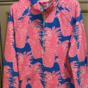 Lilly Pulitzer Skipper Popover Blue Haven Little Flamenco Size Large
